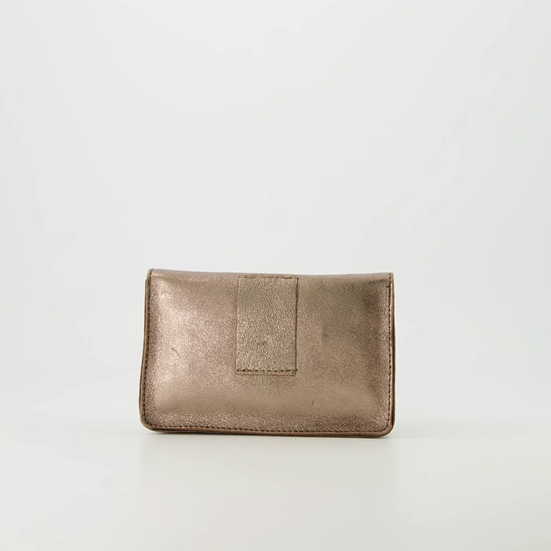 Tas laura leer crossbodytassen brons
